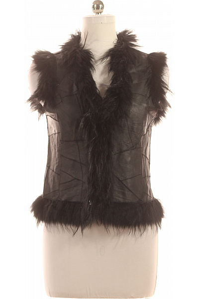 Accessorize Dámská Vesta Kožená Černá Vel. M