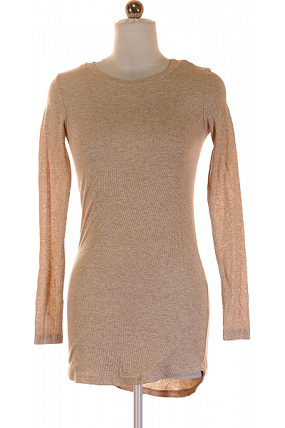 Jednoduché Dámské Tričko Béžové Vel. XS