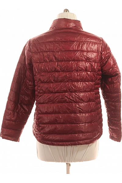 Prošívaná Dámská Bunda Vínová Second hand Vel. 46