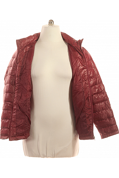Prošívaná Dámská Bunda Vínová Second hand Vel. 46