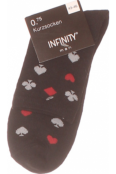  Ponožky Černé Vel. 43/46