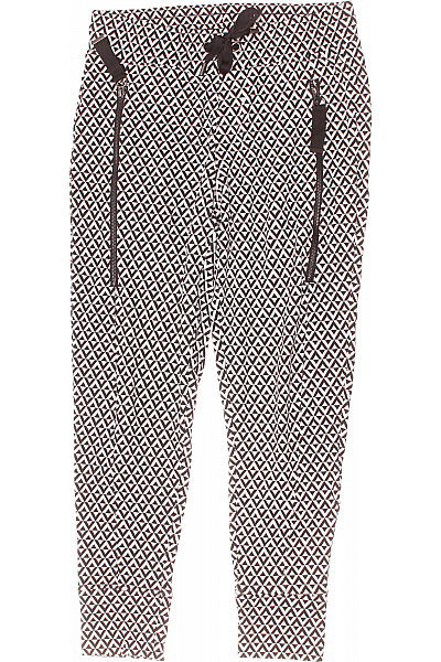 Dámské Chino Kalhoty Černobílé Second Hand Vel. M