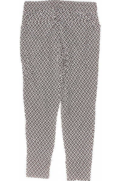 Dámské Chino Kalhoty Černobílé Second hand Vel. M