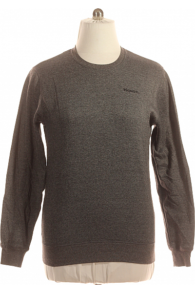 House Pánská Mikina Bez Zapínání Šedá Vel. L