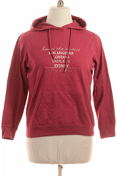 Dámská Mikina Bez Zapínání Vínová Vel. 44