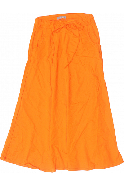 Dlouhá  Sukně Oranžová Second hand