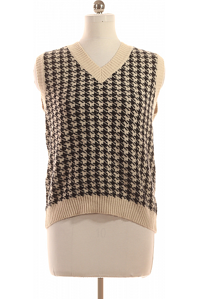 Shein Kratká Dámská Vesta Černobílá Vel. M