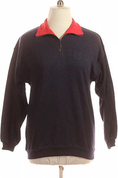 Pánská Mikina Modrá Second Hand Vel. M