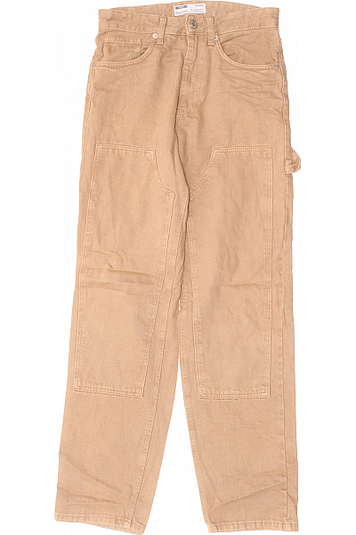 Dámské Kalhoty Rovné Hnědé Bershka Vel. 34