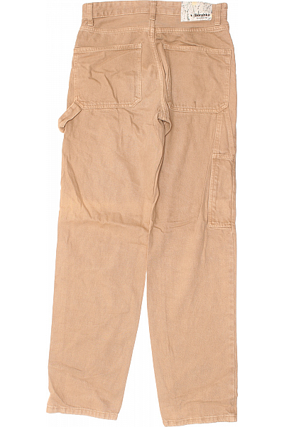 Dámské Kalhoty Rovné Hnědé Bershka Vel. 34