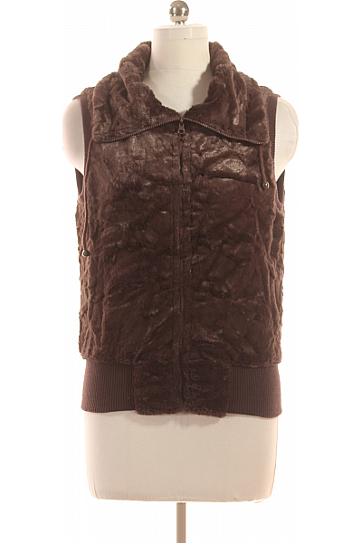 Teplá Dámská Vesta Hnědá Vel. 40