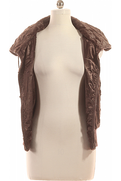 Teplá Dámská Vesta Hnědá Vel. 40