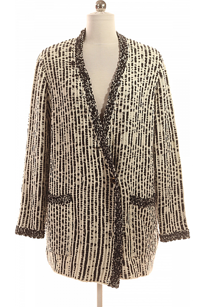 Dámský Kabát Černobílý ZARA Vel. S