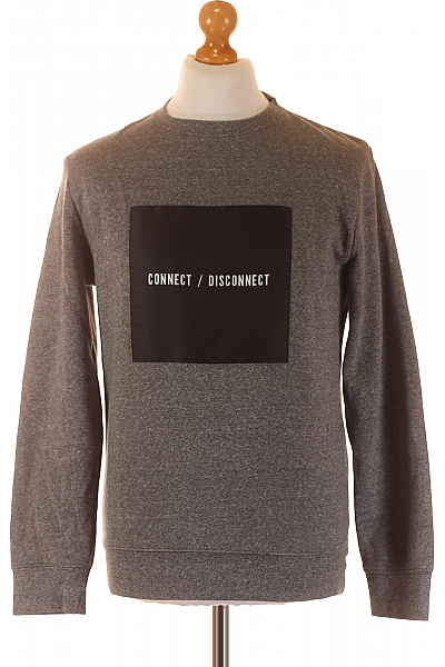 Pánská Mikina Bez Zapínání Šedá Vel. S