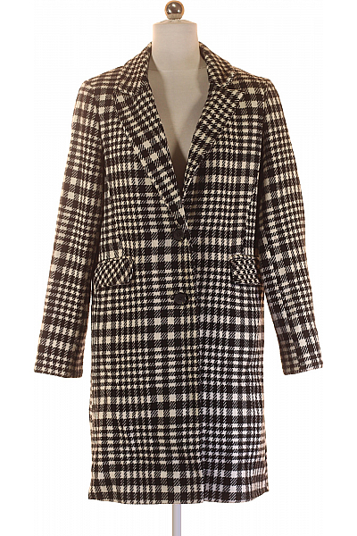 Primark Dámský Kabát Černobílý Second Hand Vel. 36