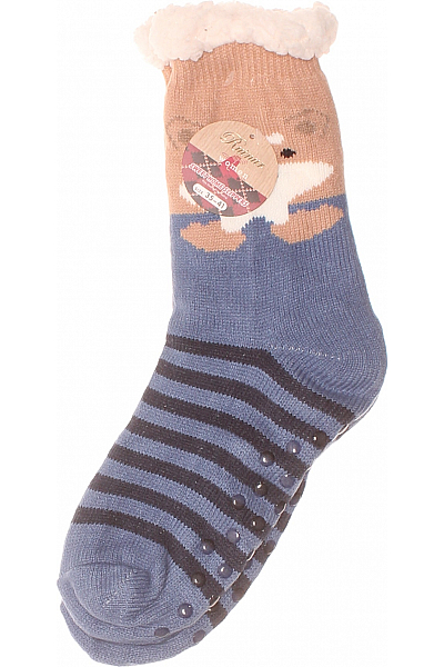  Ponožky Modré Second Hand Vel. 35-41