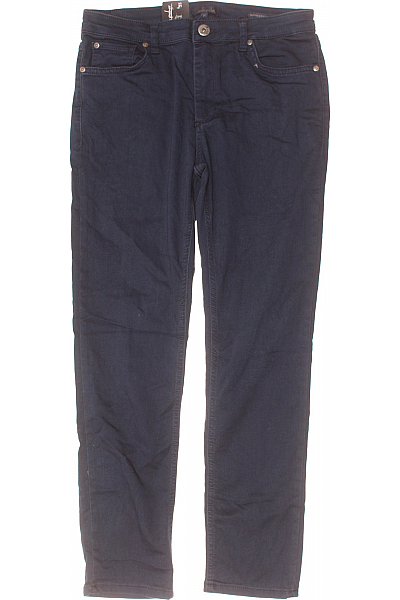 Dámské Kalhoty Rovné Modré Vel. 21