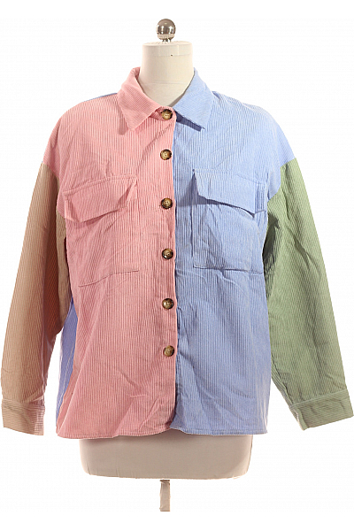 Shein Vzorovaná Dámská Košile Barevná Vel. L