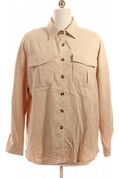 Vzorovaná Dámská Košile Béžová Grendha Vel. 40/42