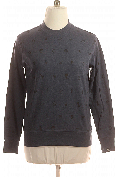 Pánská Mikina Modrá Second Hand Vel. M