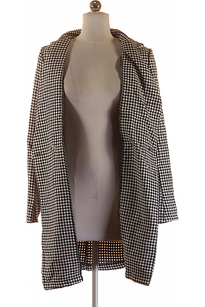 Shein Krátký Dámský Kabát Černobílý Vel. XS