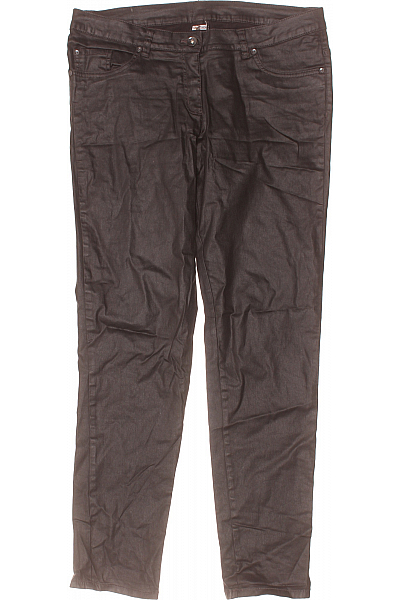 Dámské Kalhoty Rovné Černé Second Hand Vel. 42