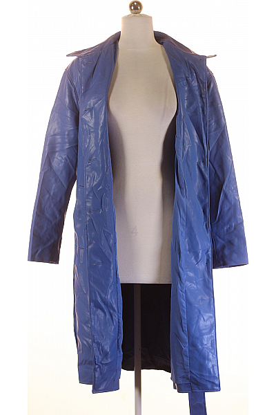 Dámský Dlouhý Kabát Modrý Bershka Vel. S