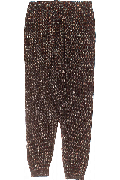 Teplé Dámské Kalhoty Lněné Černé