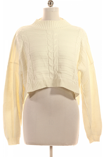 Dámský Pulovr Bílý Missguided Vel. M