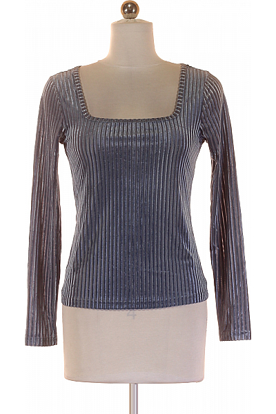 Jednoduché Dámské Tričko Modré Shein Vel. XS