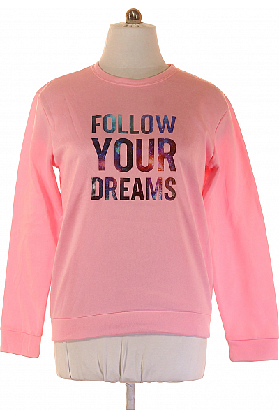 Dámská Mikina Bez Zapínání Růžová Shein Vel. XL