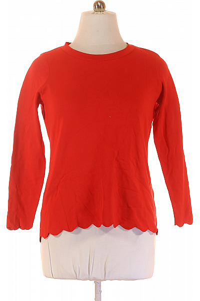 BONITA  Halenka Jednobarevná Červená Second Hand Vel. L