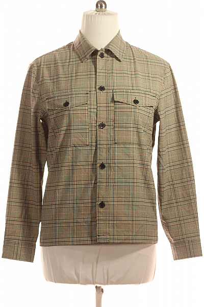 Vzorovaná Pánská Košile Béžová Vel. M