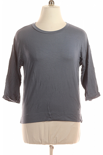 TOM TAILOR Jednoduché Dámské Tričko Modré Vel. L