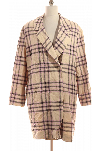 Gina Dámský Kabát Barevný Second Hand Vel. 42