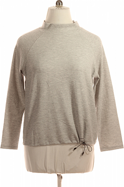 Dámská Mikina Bez Zapínání Šedá Vel. L