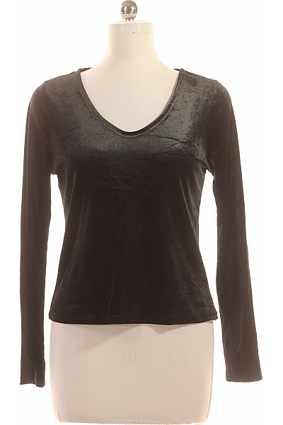  Halenka Jednobarevná Černá Vel. M