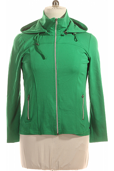 CECIL Dámská Mikina Rozepínací Zelená Second Hand Vel. L
