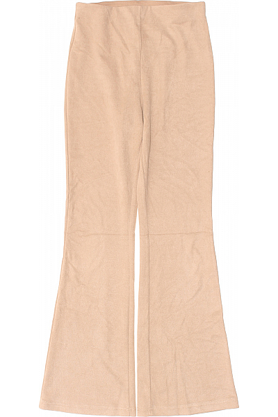 STRADIVARIUS Dámské Kalhoty Rovné Béžové Vel. M