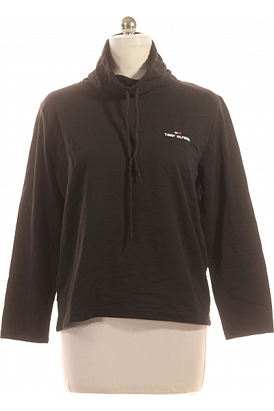 TOMMY HILFIGER Dámské Tričko Černé Second Hand Vel. M