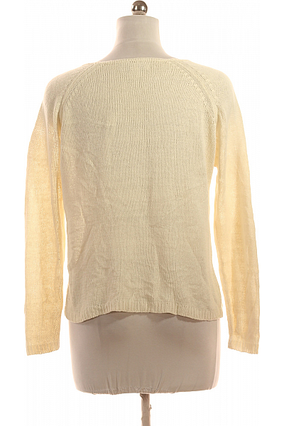 Dámský Svetr Bílý Amisu Second hand Vel. M