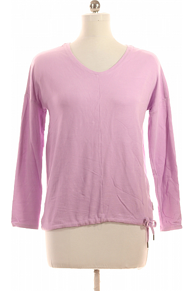 CECIL Jednoduché Dámské Tričko Fialové Vel. M