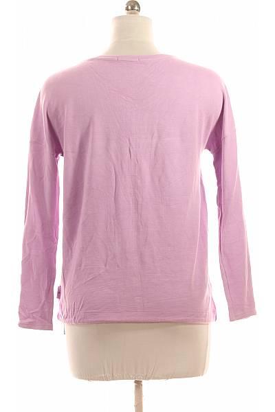 CECIL Jednoduché Dámské Tričko Fialové Vel. M