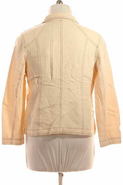 AVANTGARDE Teplé Dámské Sako Vlněné Béžové Vel. 44