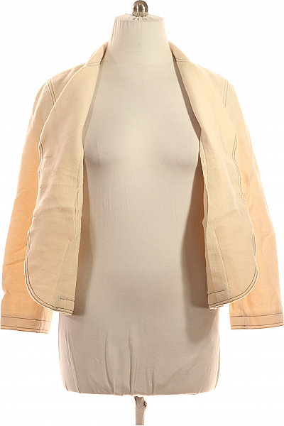 AVANTGARDE Teplé Dámské Sako Vlněné Béžové Vel. 44