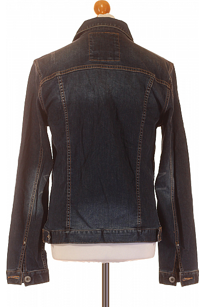 Džínová Pánská Bunda Modrá American Vintage Second hand Vel. 52