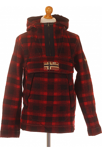 NAPAPIJRI Pánská Bunda Vlněná Barevná Second Hand