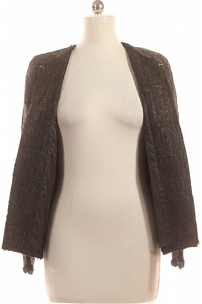 ZARA Krátký Dámský Kabát Černý Vel. M