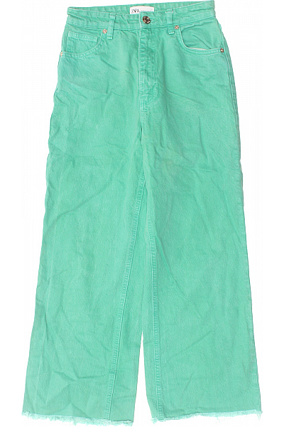 Dámské Džíny Zelené ZARA Vel.  34