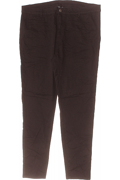 Dámské Kalhoty Rovné Černé Second Hand Vel. 48